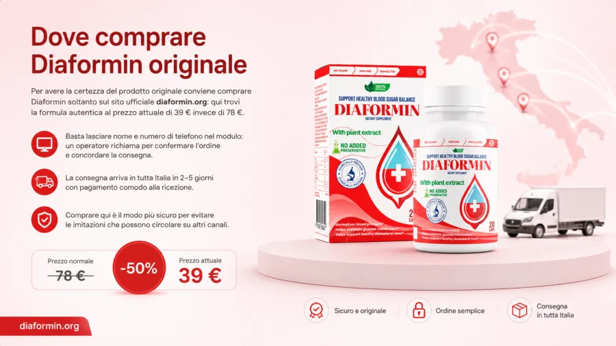 Diaformin — confezione originale da comprare sul sito ufficiale in Italia